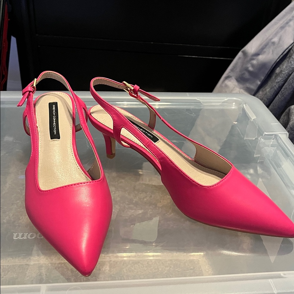 Pink Slingback Heels
